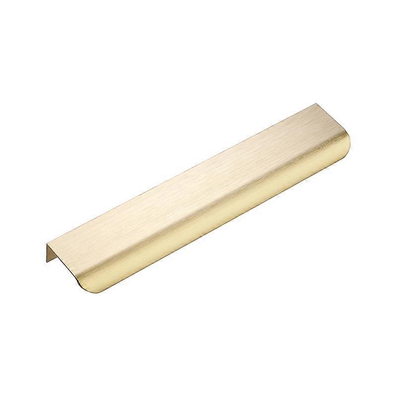 Set of 5 Golden Furniture Handles Golden Kitchen Furniture Handles - Golden Profile Handles Brushed Brass Drawer Handles in Aluminum Alloy Center Dist