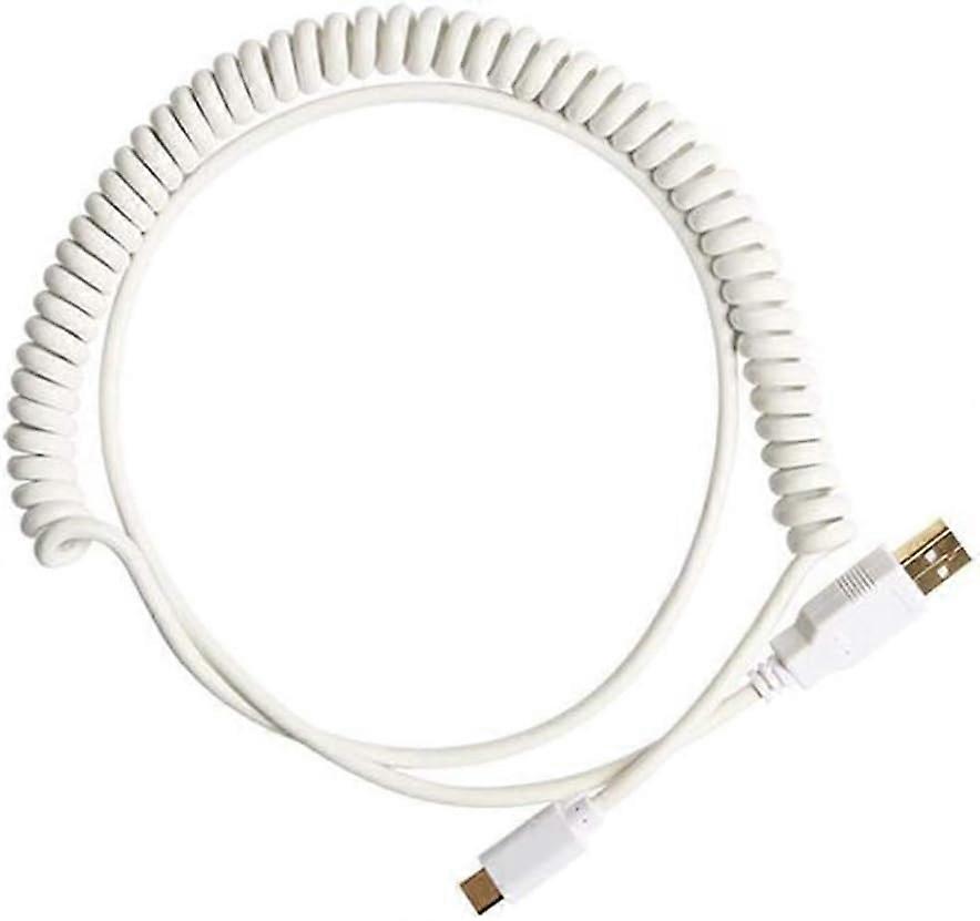 USB C Coiled Cable Wire Mechanical Keyboard USB Cable Type C USB Interface for Poker 2 GH60 Keyboard