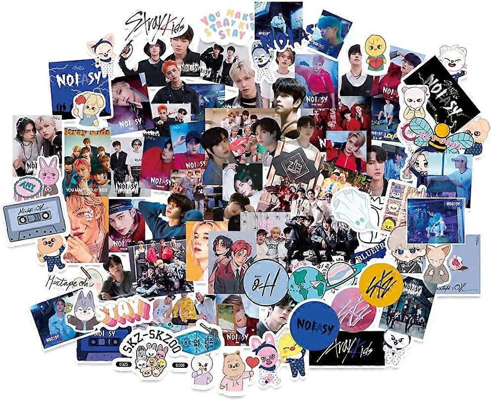 Straykidsステッカーパック96Pcs漫画ステッカーStraykidsNoeasyステッカーファン用防水ステッカービニールステッカー
