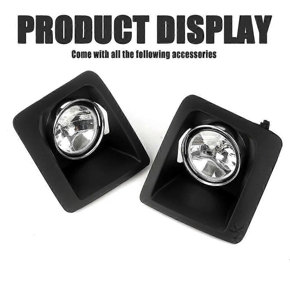 Front Bumper Fog Lamp Upgrade FOR GMC Sierra 1500 2014 2015 Version Additional Foglight Set