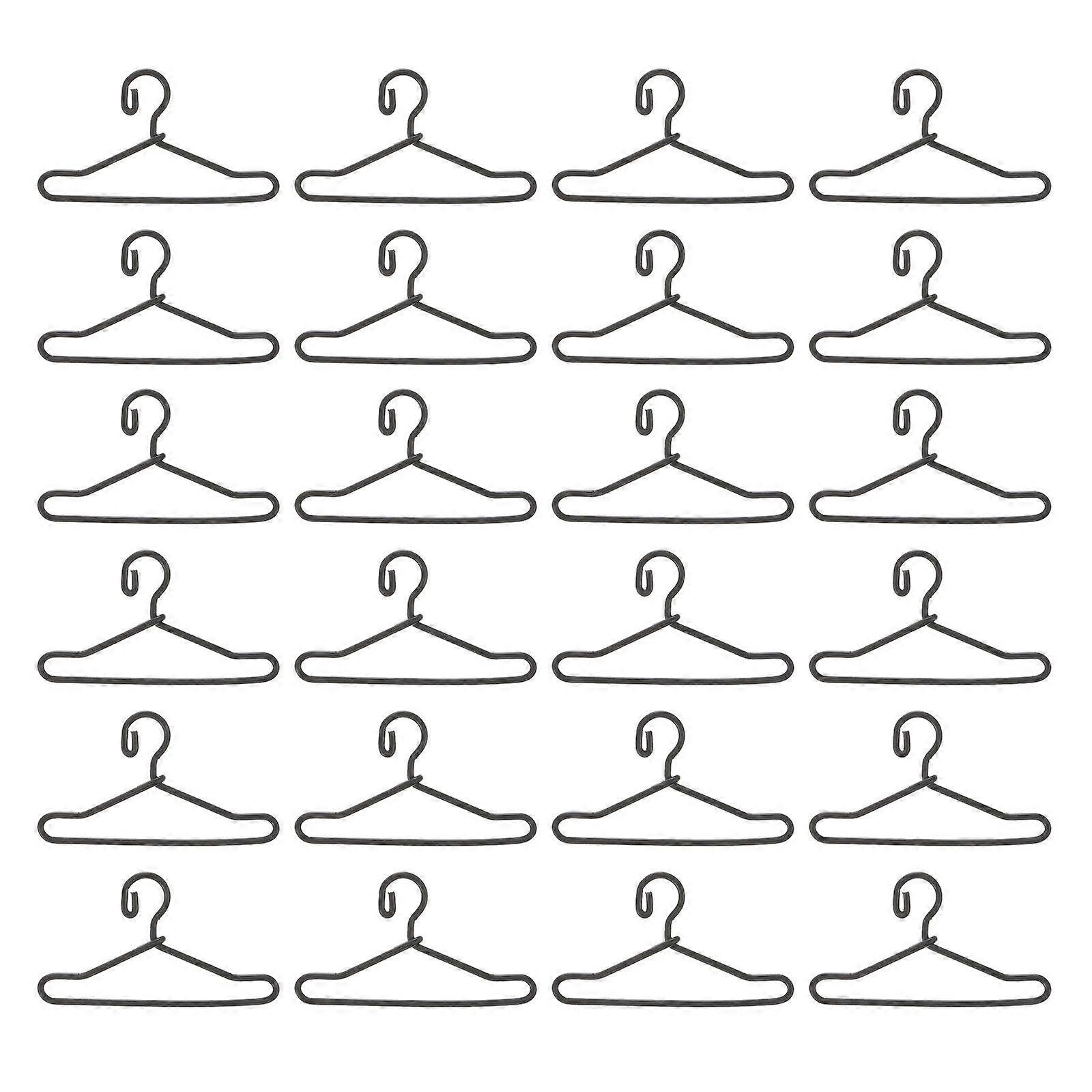 50PCS Metal Doll Clothes Hanger Professional Clothes Hanger Mini Clothes Hanger