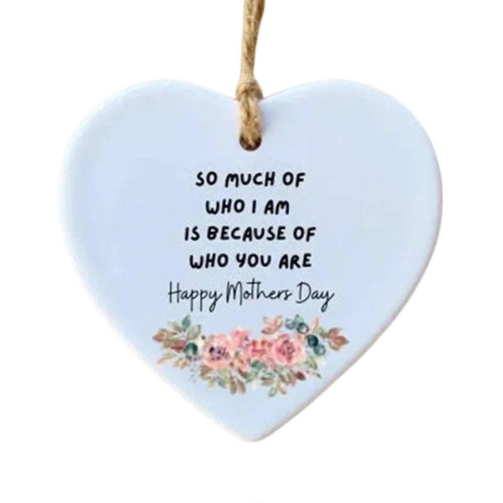 Petit acrylique amour coeur en forme de Messages Gift Tags signes, Mini ornement suspendu NOUVEAU