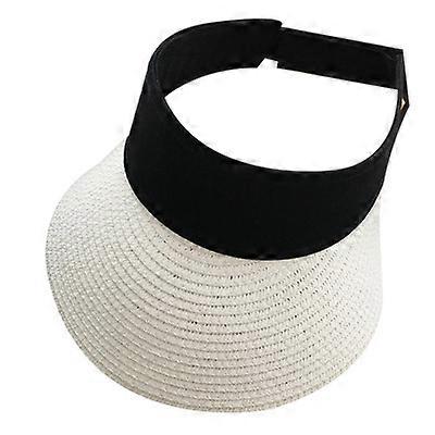 Dames Stro Zonneklep Hoed Brede Rand Zomer UV