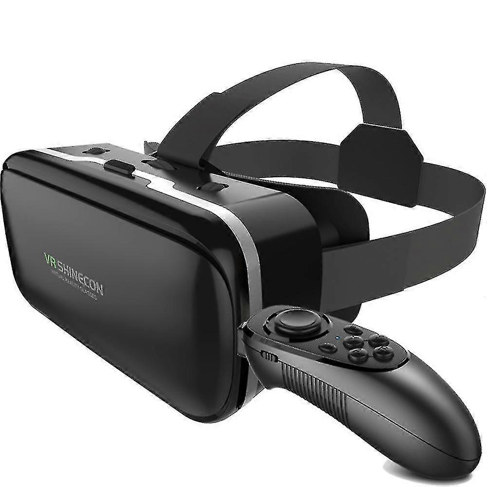 Vr Glasses Virtual Reality Glasses Compatible With Iphone & Android 3d Vr Glasses With Bluetooth Controller, Hd Virtual Reality Anti Blu-ray Lens For
