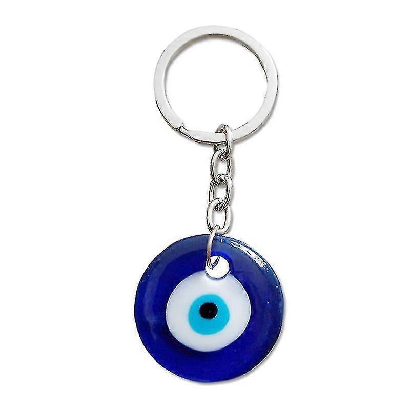 ファッショントルコの邪悪な目ブルーキーホルダーラウンドトレンディブルーラッキー邪悪な目