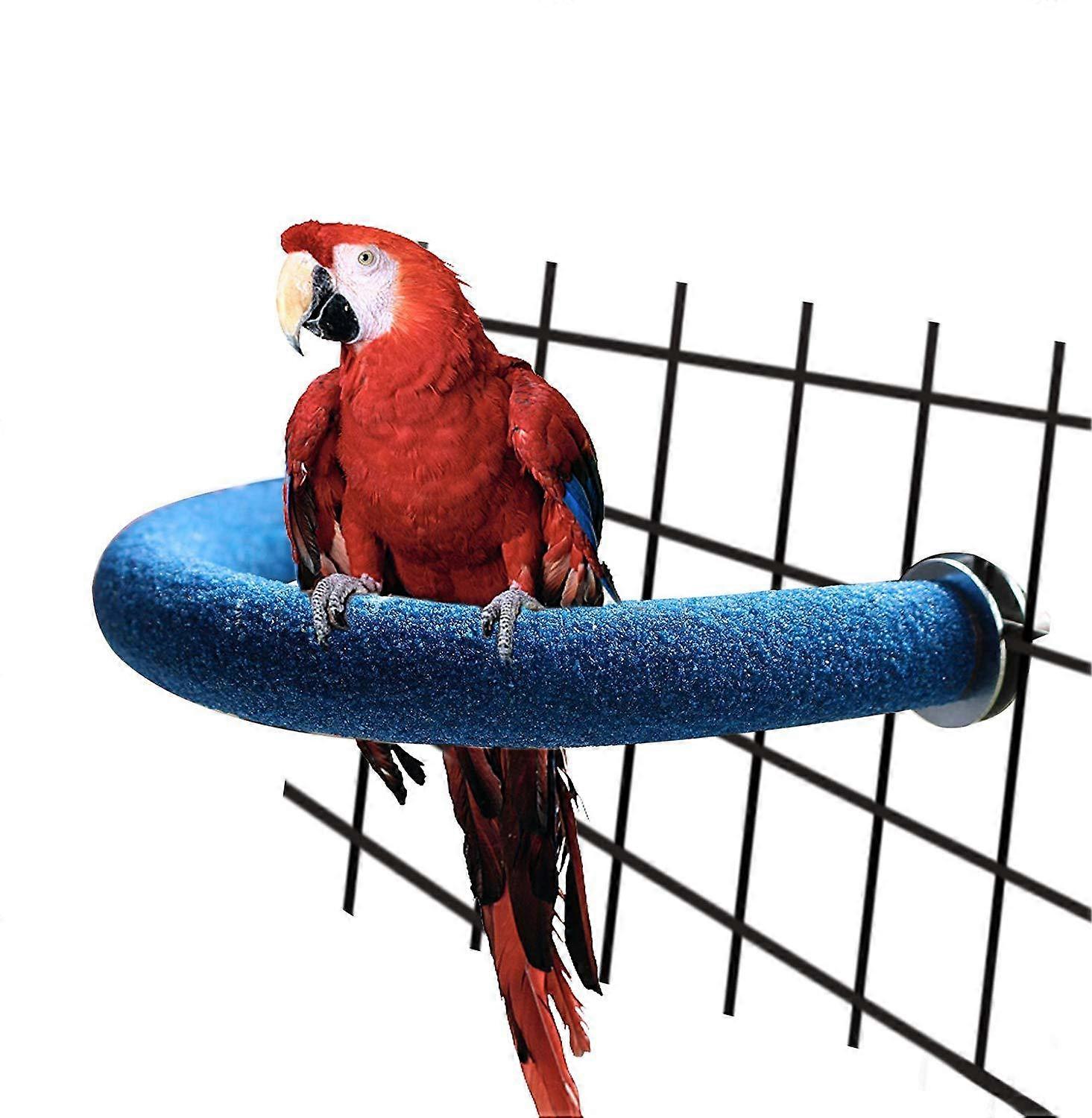 Parrot Scrub Stick Bird Toy Scrub Stick Stand Bar Bend Corner Bird Cage 90 Degree U-shaped Sand Stick