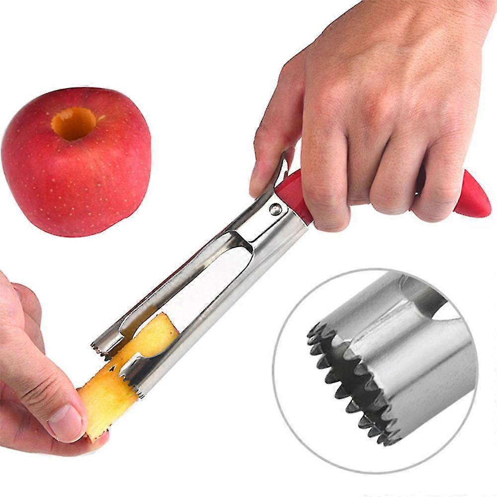 Stainless Steel Apple Corer Twist Remover Gadget Fruit Core Removal Kitchen Tools