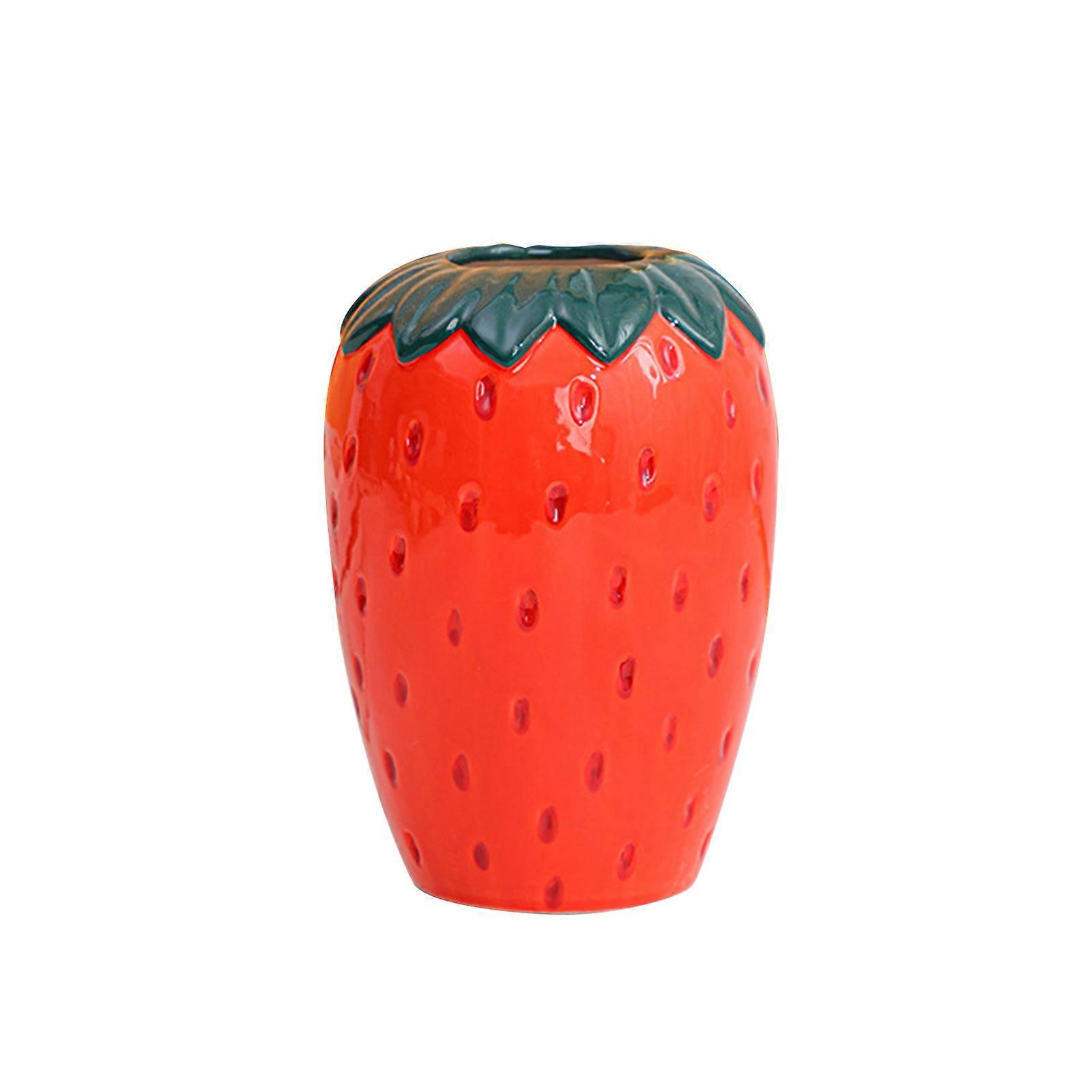 Classic strawberry fields inspired decorative ceramic vase for unique home decor