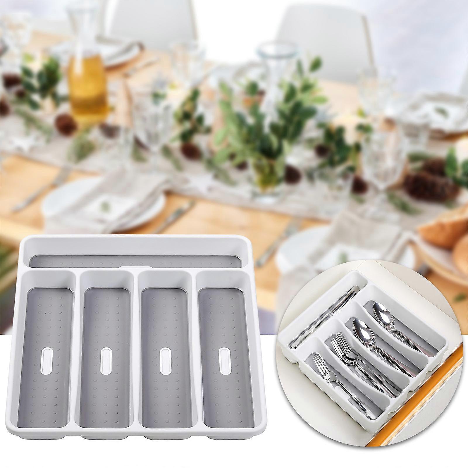 Classic Mini Silverware Tray 5-Compartments Kitchen Organizer BPA-Free