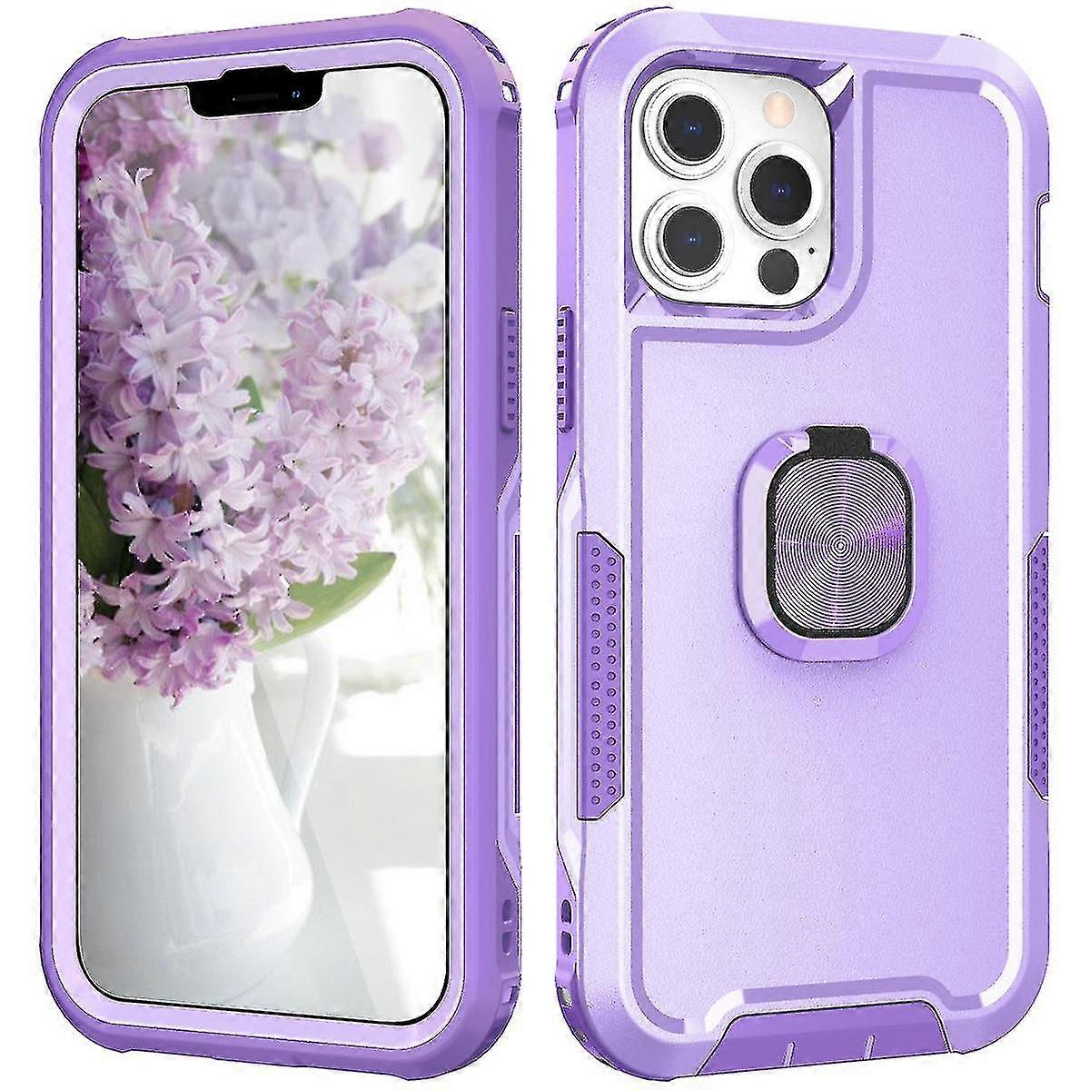 Ring Kickstand Case For Iphone 13 Pro Max 6.7 Inch, Shockproof, Fall Protection, Support Wireless Charging