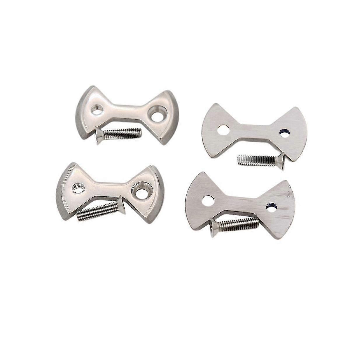 1 Set Titanium Bike Locking Pedal Bicycle Pedal Plate Bow Tie Shape For Zero Light Action Screws Bo