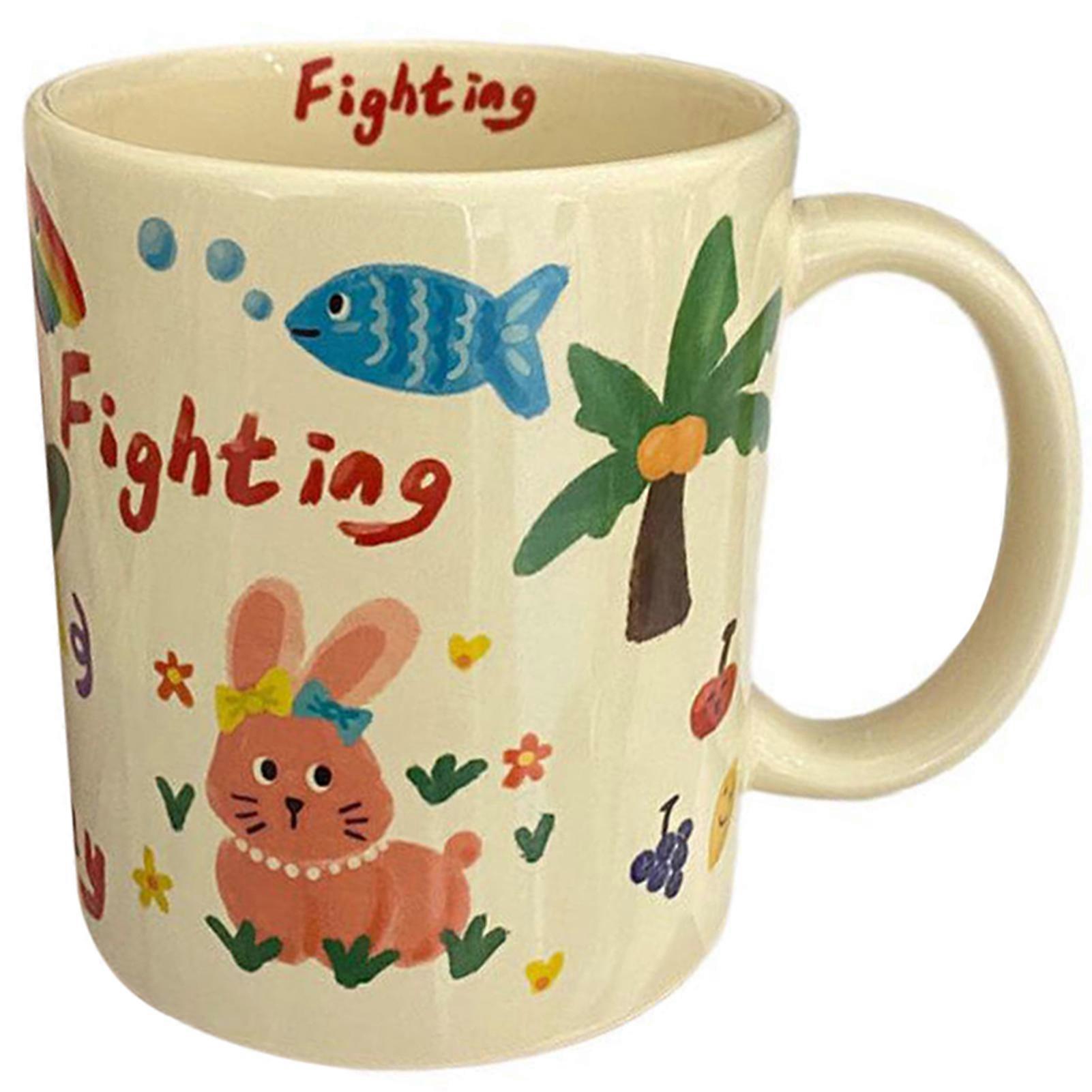 Cartoon Animal Mug Funny Cute Cartoon Dog Mug with Handle for Home