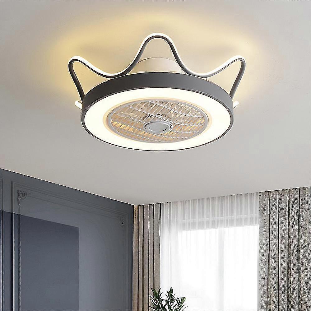 55cm bedroom fan light  led36w*2 three speed black