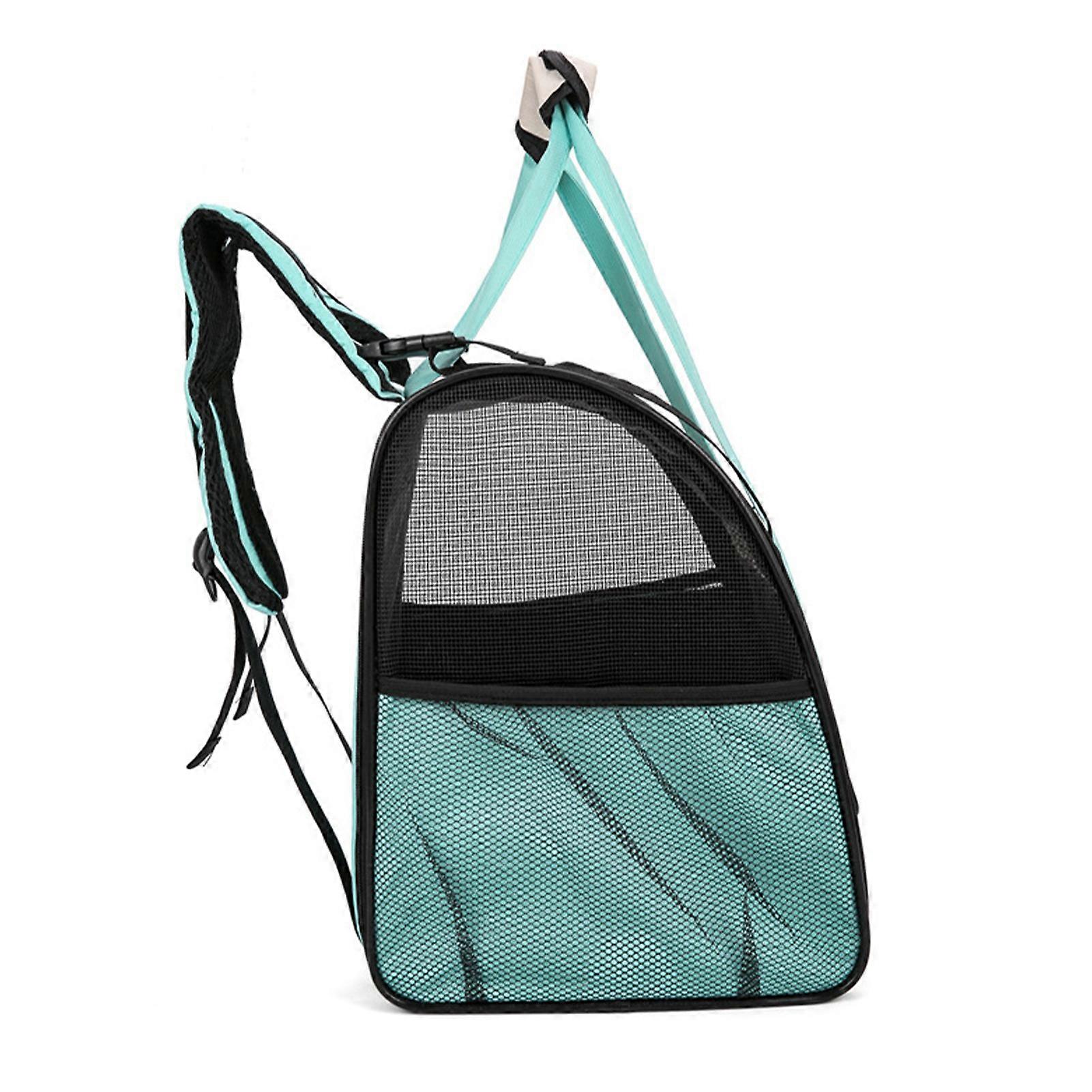 Large Capacity Light Green Pet Backpack Nylon Carrier for Cats