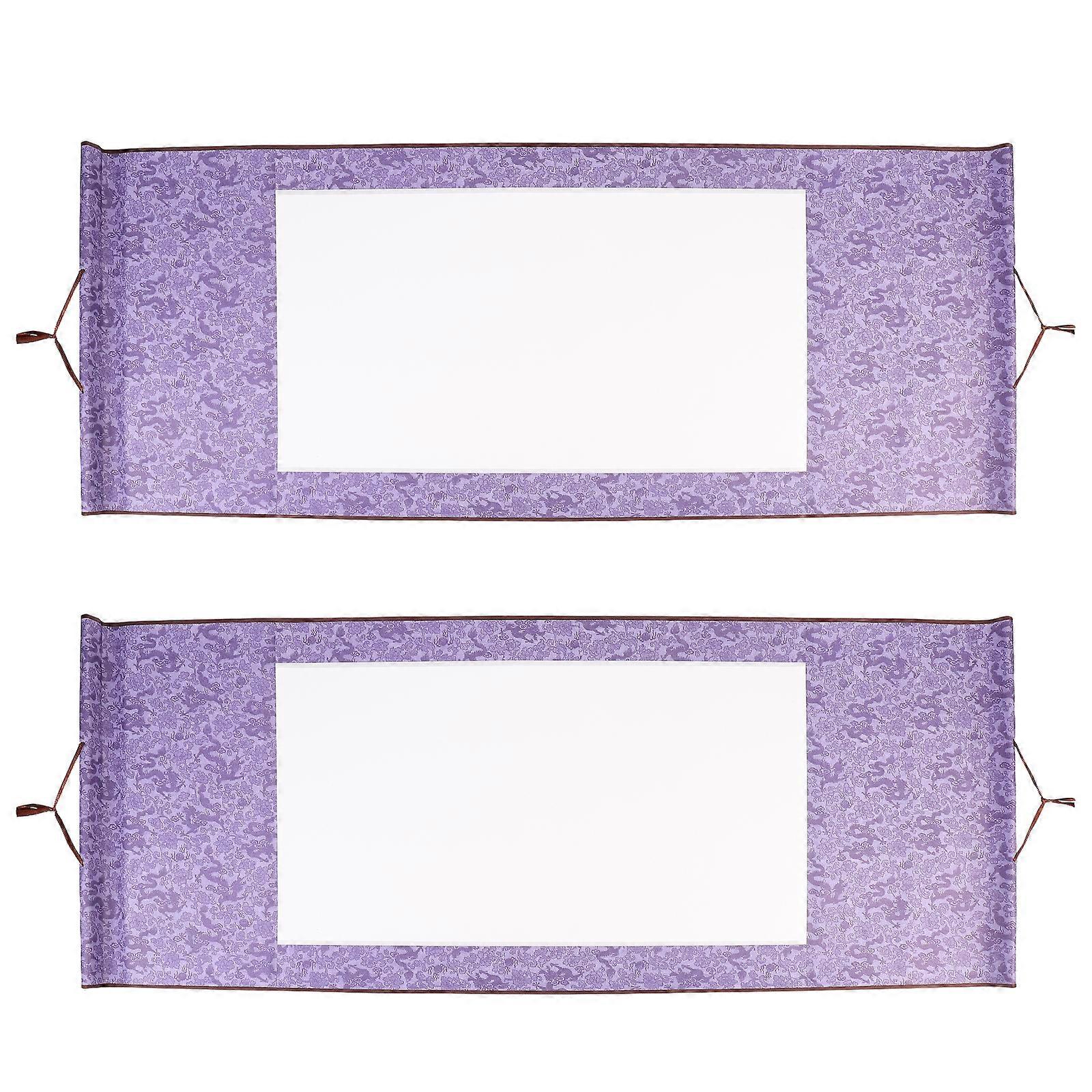 2pcs Blank Chinese Scroll Paper Painting Scroll Custom Chinese Calligraphy Paper