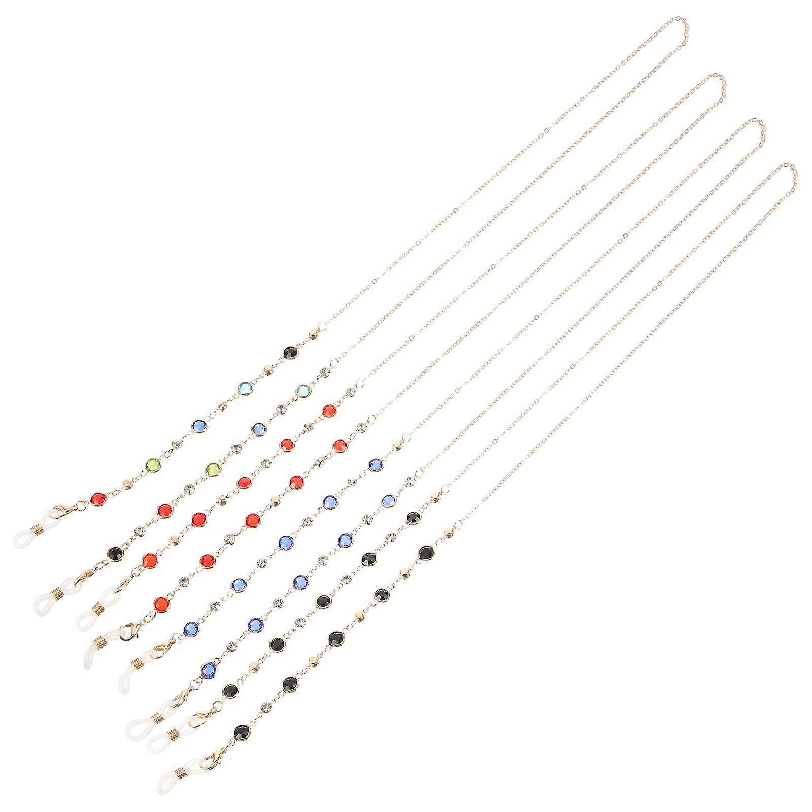 4pcs Beaded Eyeglass Chains Sunglasses Strings Sunglass Chains Eyewear Retainer Lanyards