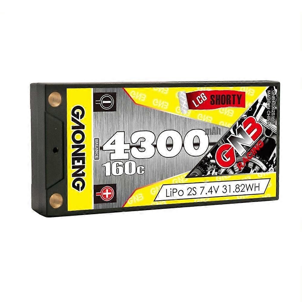 Gaoneng GNB43002S160i 7.4V 4300mAh 160C 2S LiPo Battery XT60 / XT90 / T Plug for 1/12 High Speed RC 