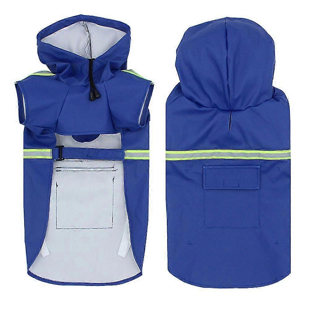 Dog Rainy Clothes Pet Poncho Waterproof Reflective Raincoat