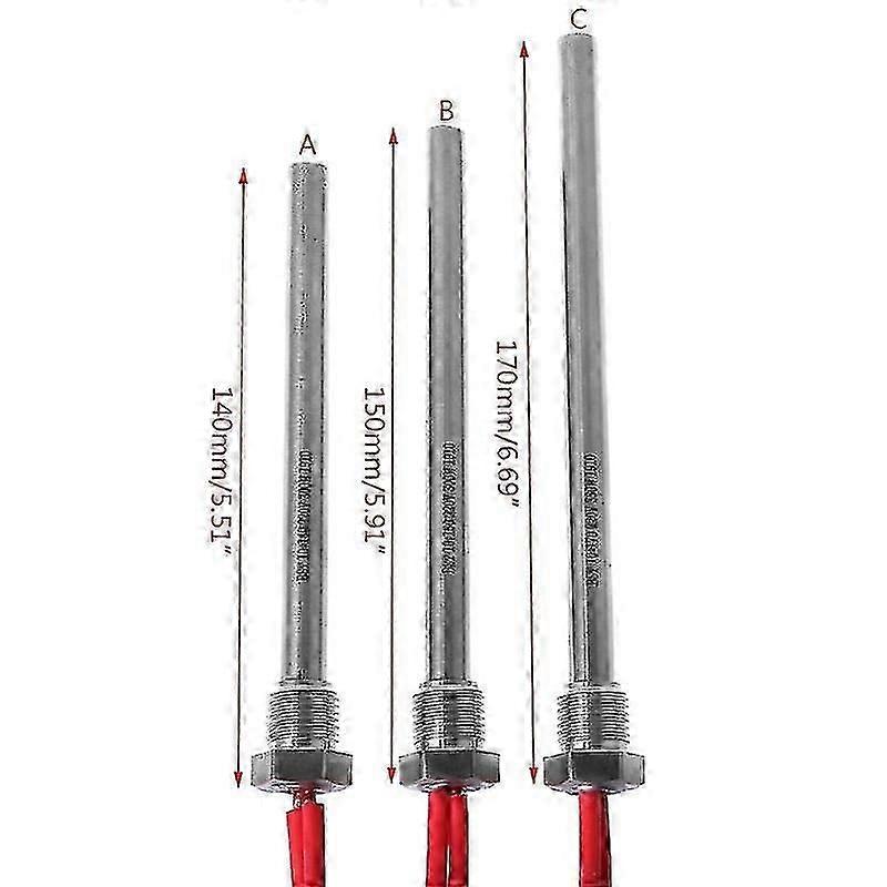 350w 220v 点火点火器热棒木颗粒炉 10*140/150/170mm M16*1.5 10x140mm / 10x150mm / 10x170mm