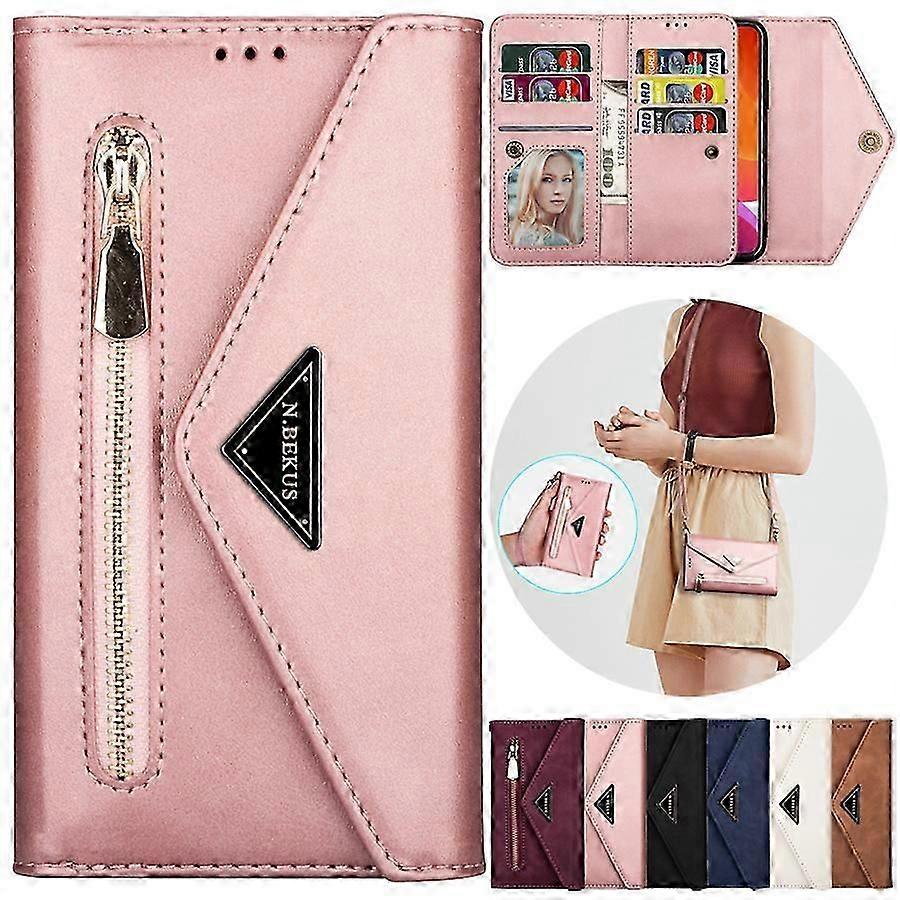 Luxury Wallet Zipper Leather Case For Iphone 14 Pro Max 13 Pro Max 12 Pro Max 11 Pro Max Se 2022 X Xr Xs Max 8 7 6 6s Plus Cover