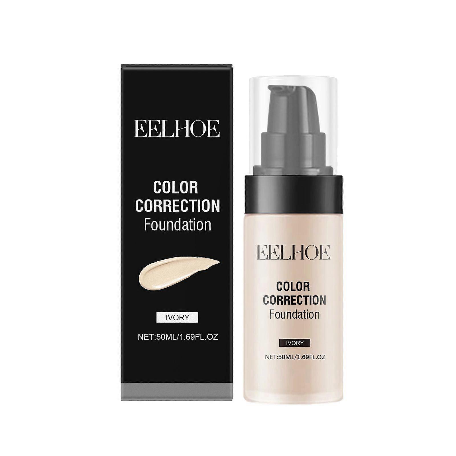 Eelhoe Foundation Concealer Gentle And Natural Lightweight Shiny Skin Color Moisturizing And Lasting Hard To Take Off Makeup Foundation