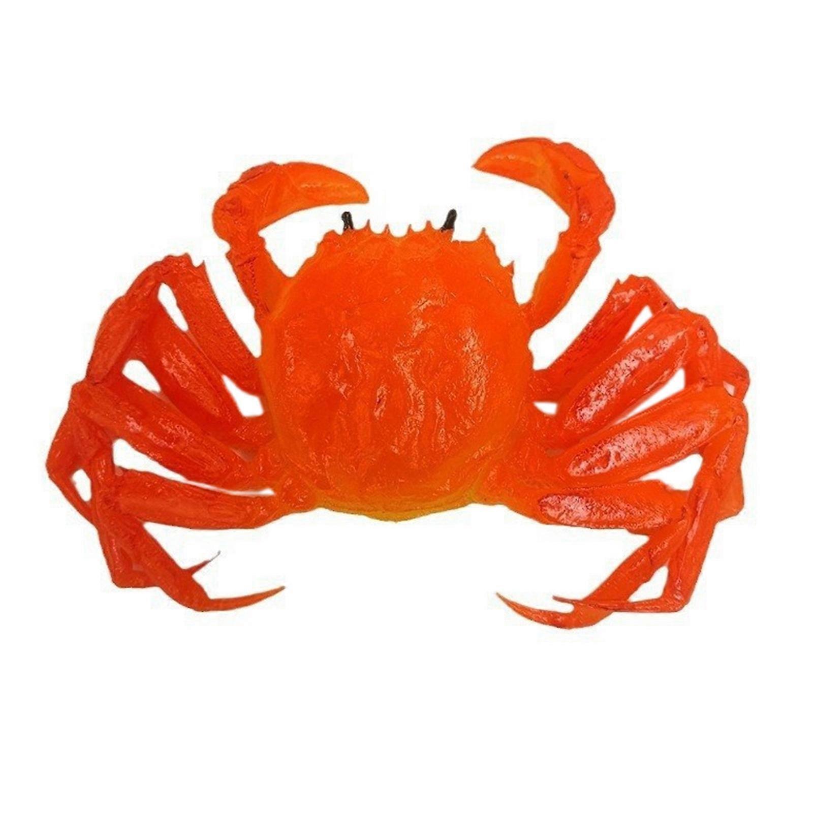 Detailed Crafted Imitated Large Crabs Distinctive Crabs Simulation for Homes Decors and Photo Supply Kitchen Accessory Red