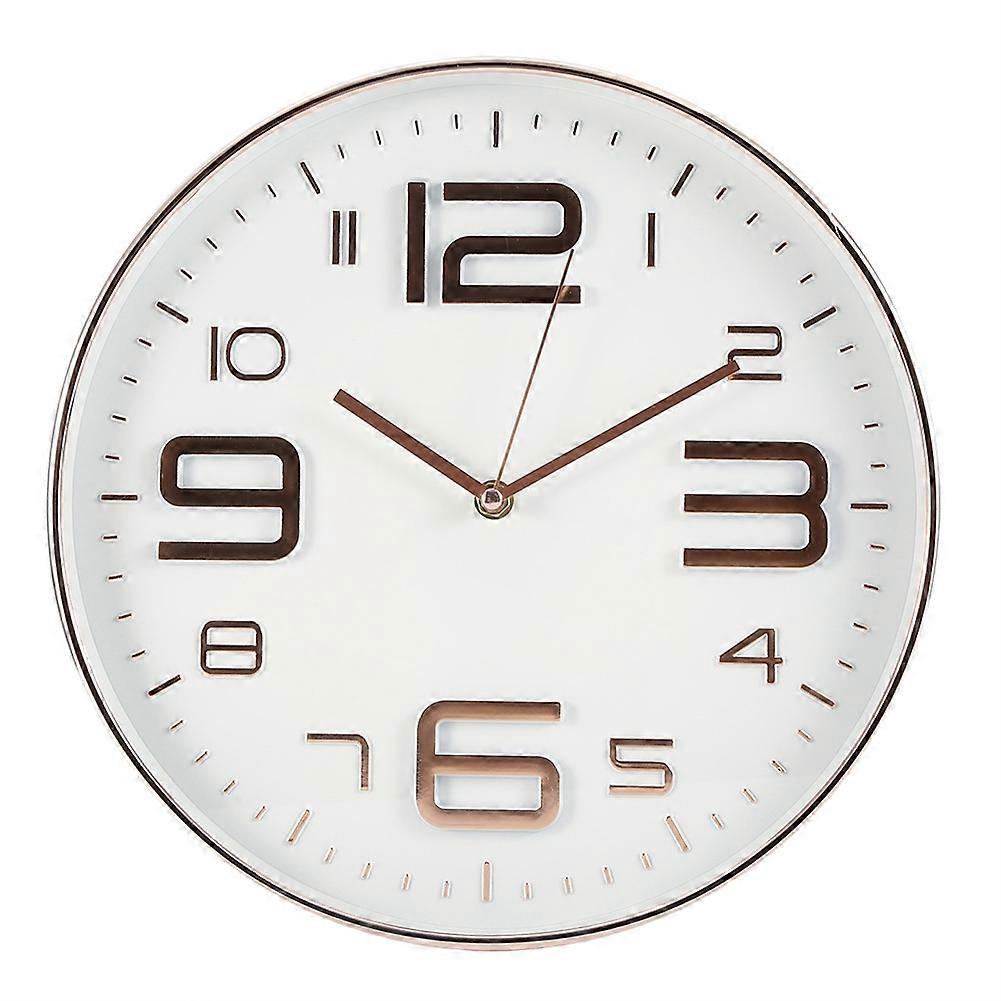 Simple Quartz Wall Clock, Hanging Clock for Home or Office Decor