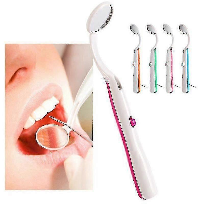 Mirror With Led Light Inspect Instrument Checking Mirror Reusable Dentist Anti-fog Mouth Illuminated