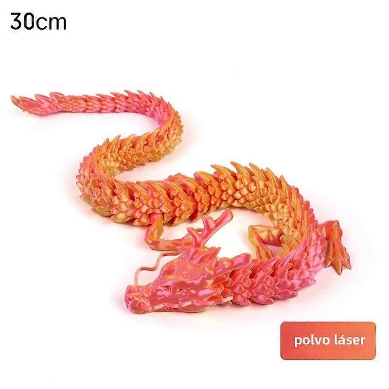 Dragon Ornaments Set 3D Printed Movable Creative Cartoon Decoration for Garden and Aquariums
