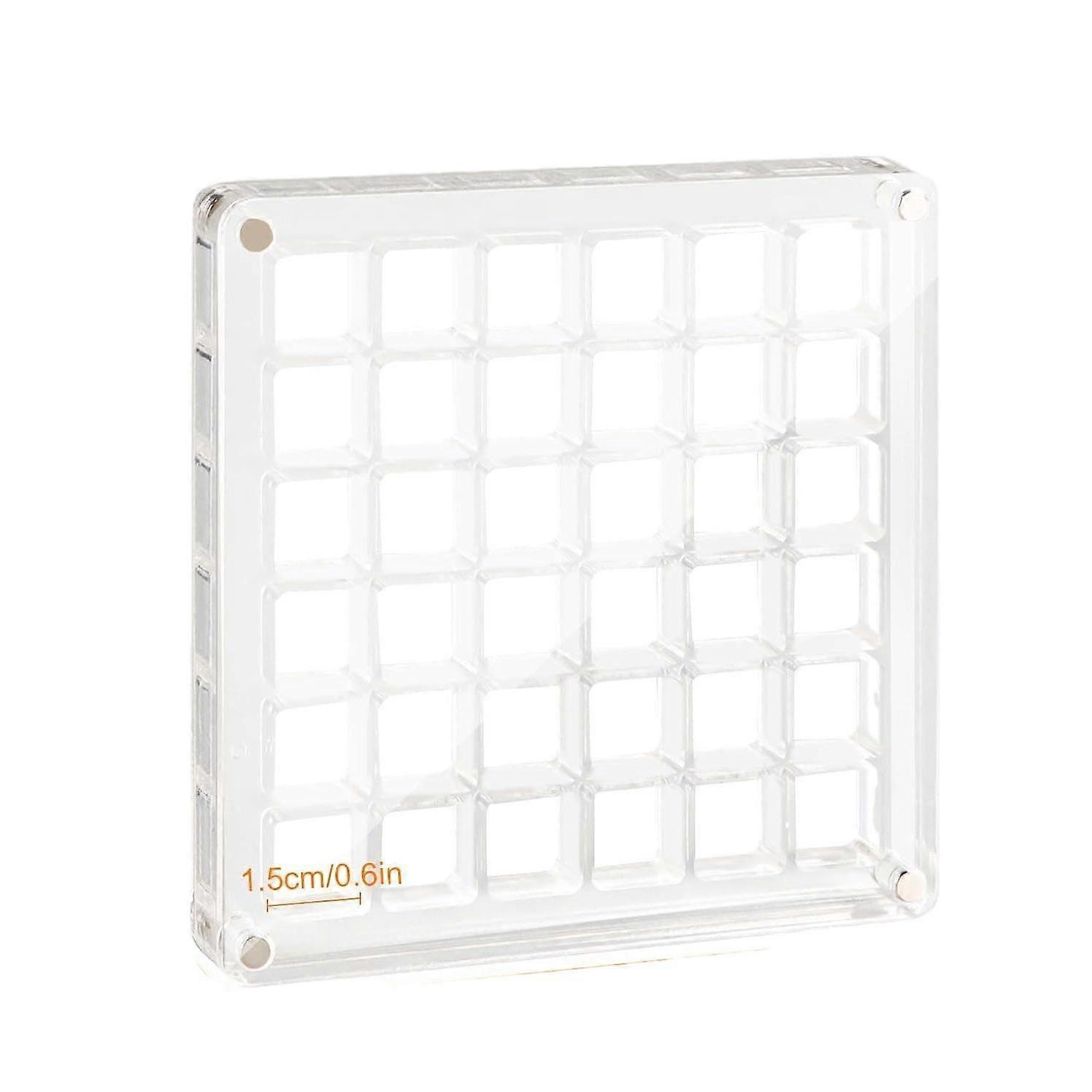 36 Grids Seashell Display Box Acrylic Magnetic Seashell Display Case Organizer Box Stackable Small Craft Compartment Box