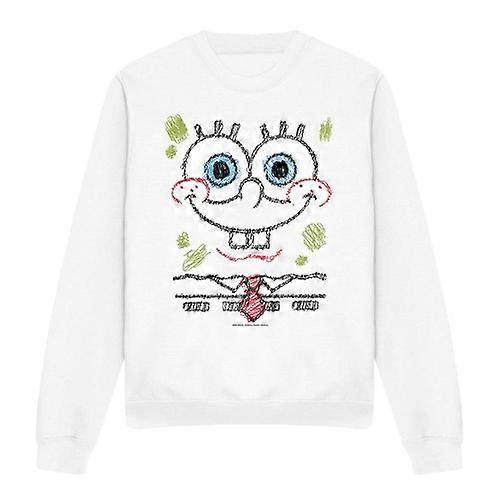 SpongeBob SquarePants Unisex Adult Scribble Smile Sweatshirt