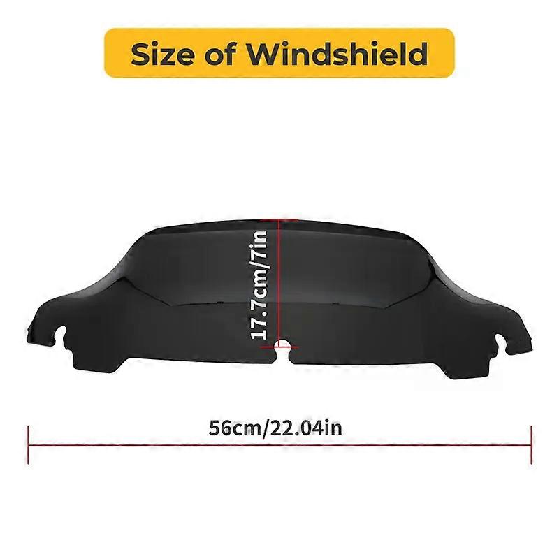 4.5''/7"/10.5'' Motorcycle Windshield Upper Fairing Windscreen Deflector compatible for Electra Street Glide FLHX Touring 2014-2020 MAXP