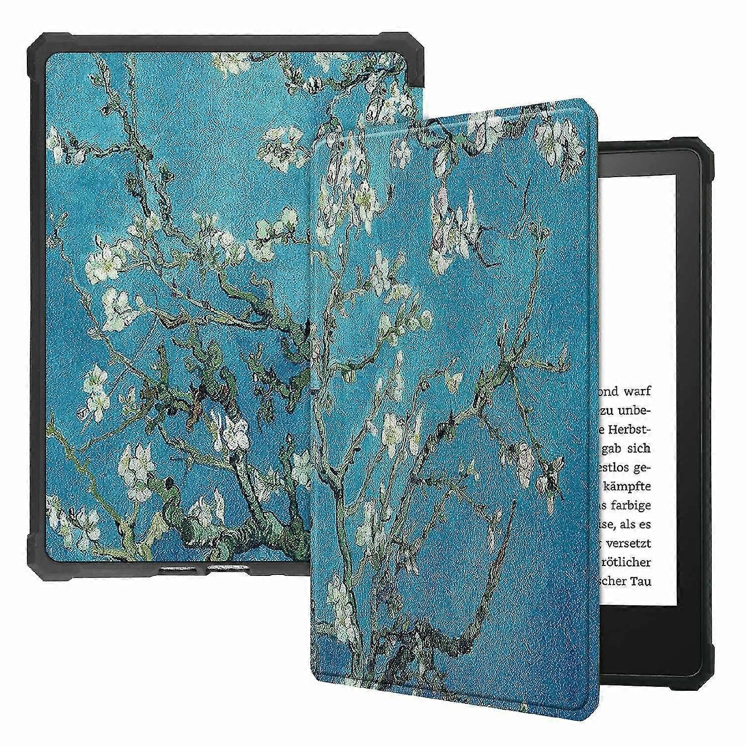 Printing Pu Shell Smart Cover With Auto Wake/sleep For Amazon Kindle Paperwhite 5 6.8-inch (2021)