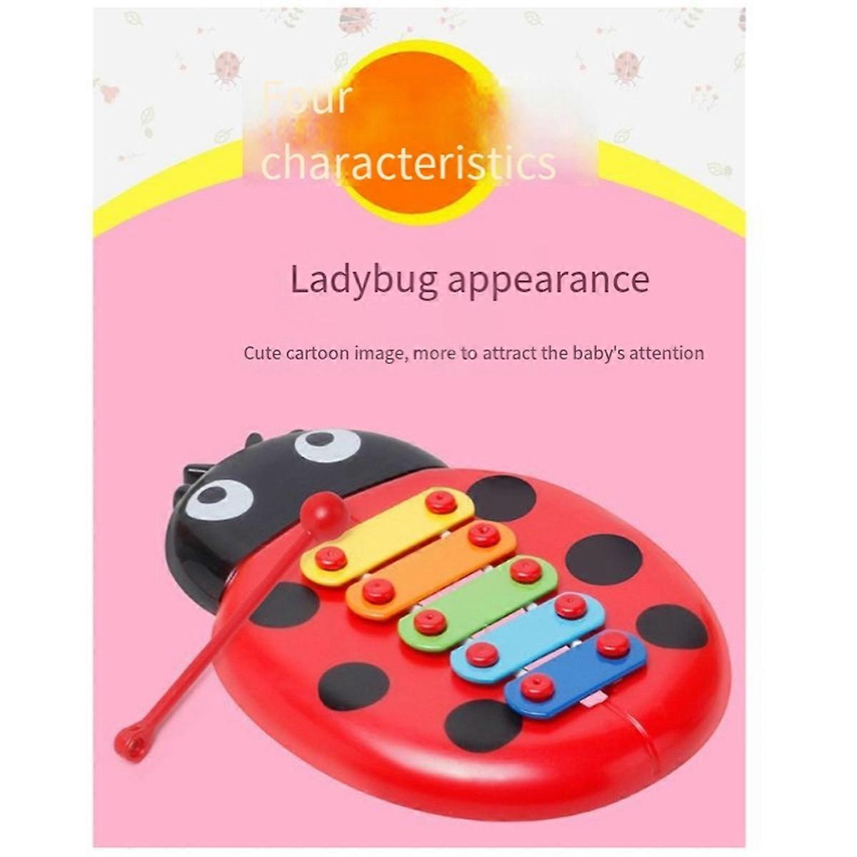 Puzzle Insect Ladybug Hand Percussion Instrument