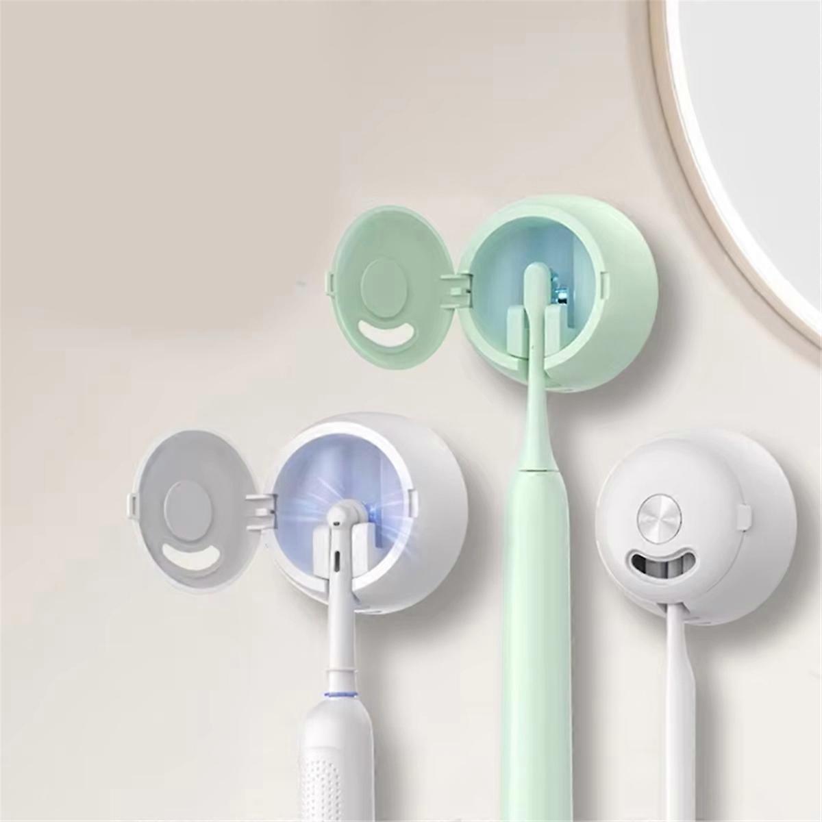 Rechargeable Toothbrush Sterilizer Case - Wall Mounted Holder, Ideal for Home & Travel, Keeps Toothbrushes Sanitized B