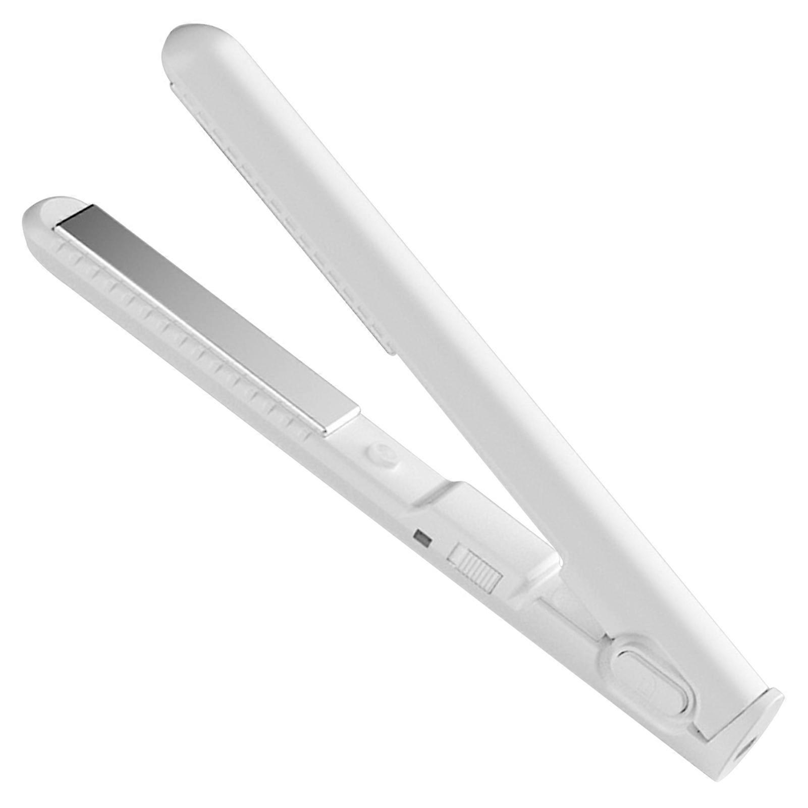 Small Flat Irons for Short Hair Curl Bangs Anti-Scald Flat Iron Heating Curler for Home Salon