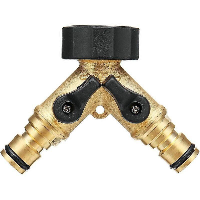 Tuinslangsplitter, messing Y-connector