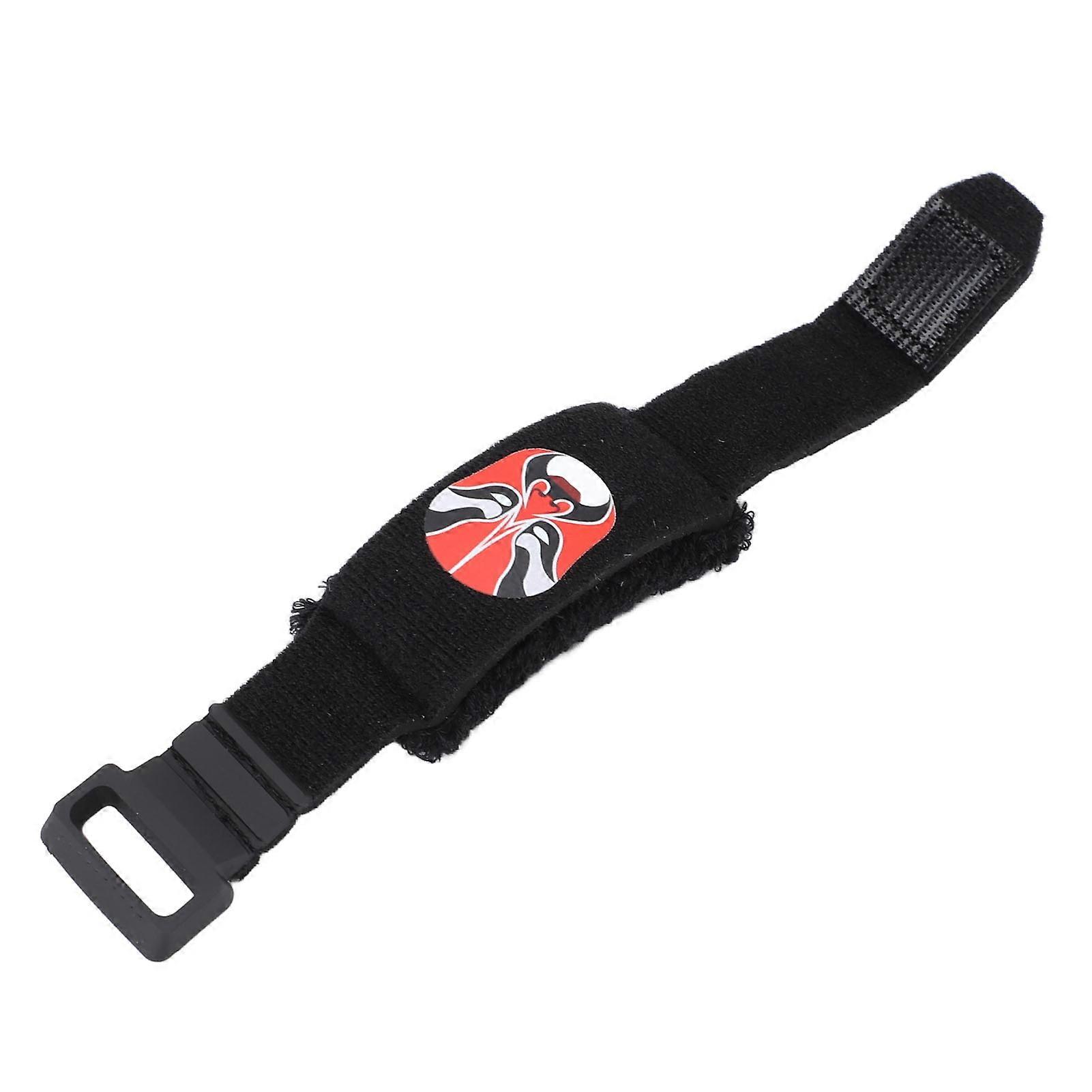 Universal Electric Bass Guitar String Muter Noise Reducer with Facial Makeup Pattern Red Face Fretboard Muting Wrap