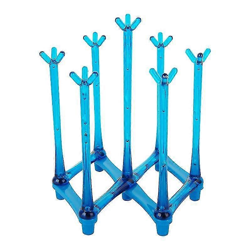 7pcs Plastic Cups Drying Holder Rack
