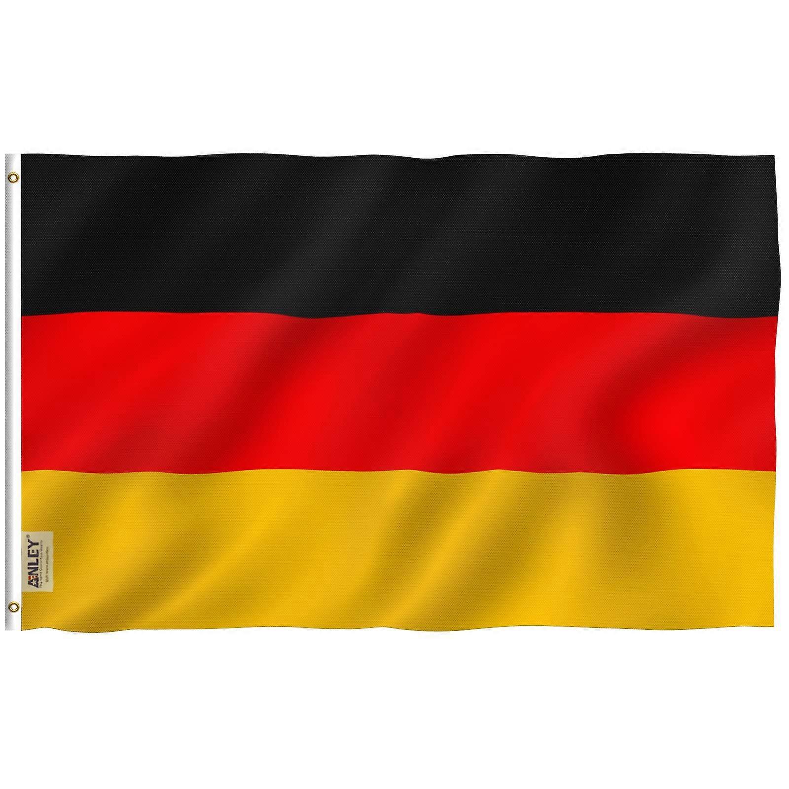 Fly Breeze 3x5 Feet Germany Flag - Vivid Color and Show Resistant - Canvas Title and Double Stitch