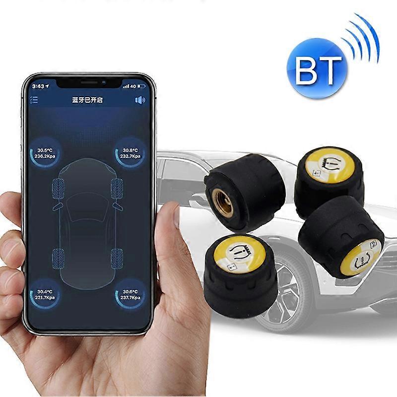 【New】 Bluetooth 4.0 TPMS Car External Tire Pressure Monitoring Pressure Detection System