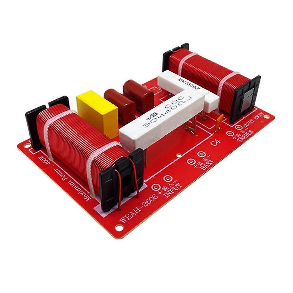 400W 2 Ways Audio Speaker Crossover Treble Bass Filter Frequency Divider