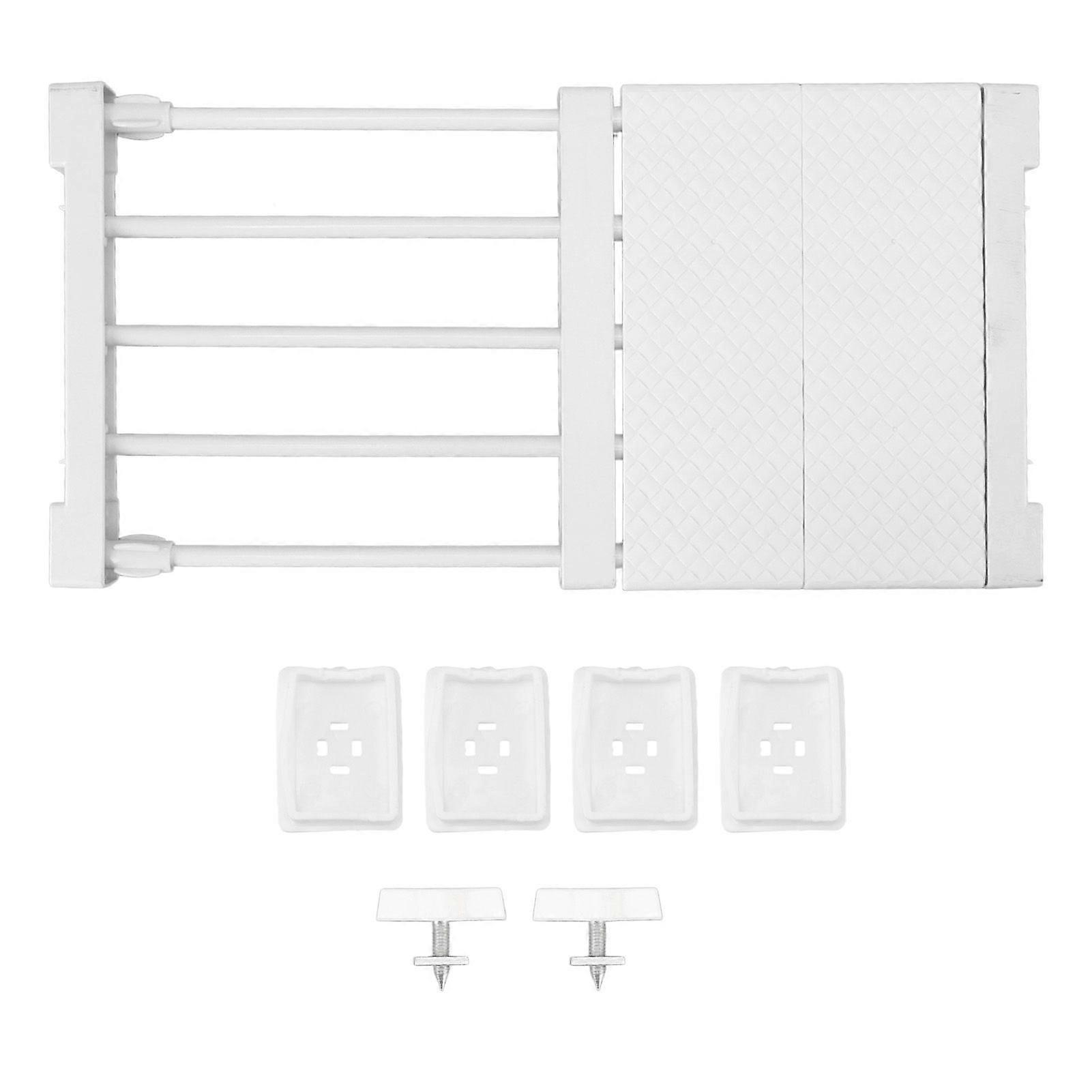 Tension Shelf Adjustable Closet Divider 24cm Width Storage Rack for Cabinet Wardrobe
