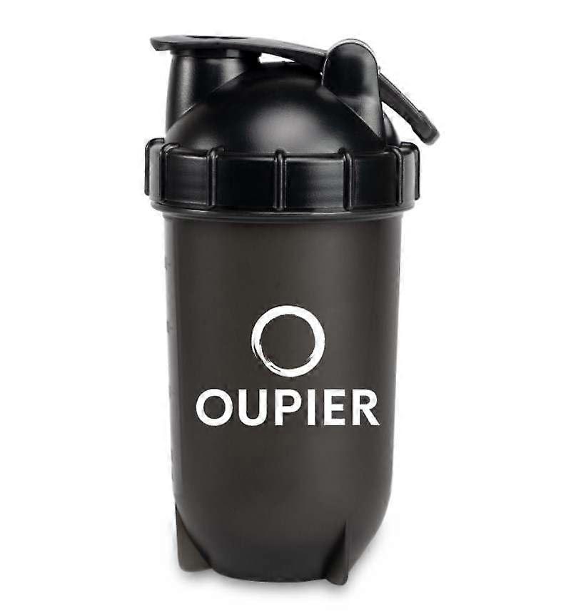 Tumbler Cooler Shaker - 20 oz Protein Shaker Bottle with Blending Ball for Smoothies and Pre Workout (Black)