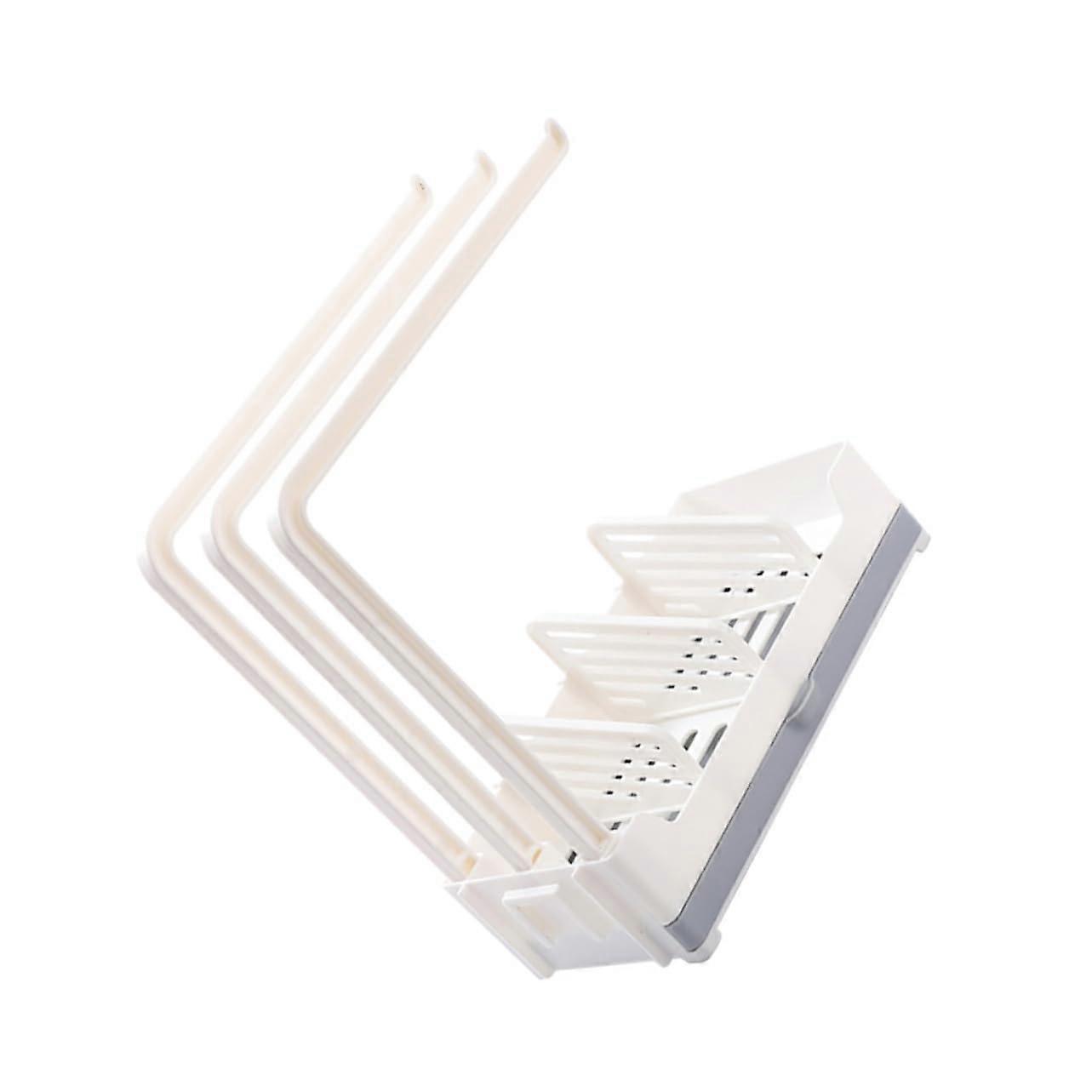 Wall Mounted Kitchen Sink Storage Shelf Rod - Dual Use Dishcloth Holder and Towel Rack for Efficient Organization