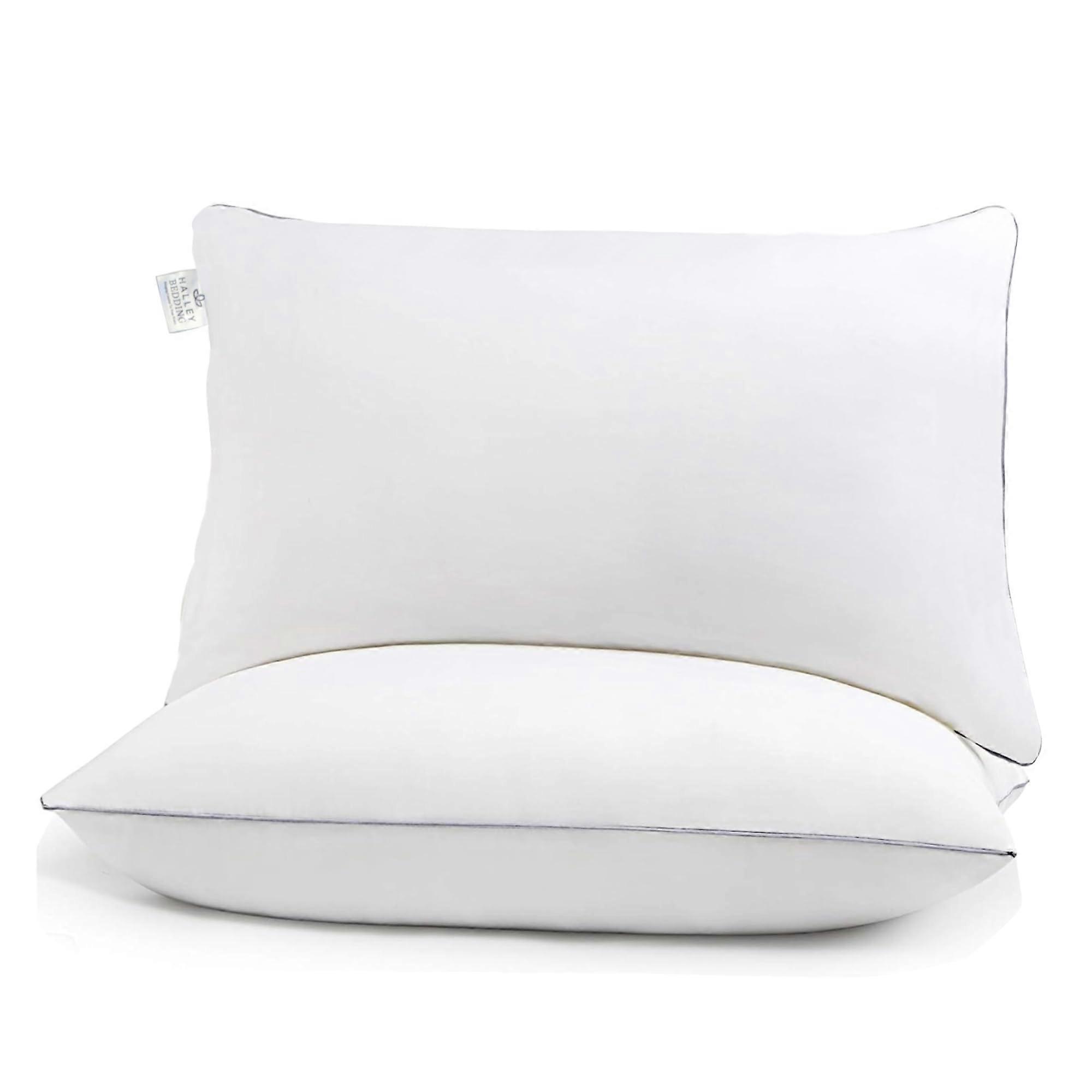 2 Premium Soft Down Alternative Luxury Hotel Quality Bed Pillows for Sleeping Standard Size (18x26')
