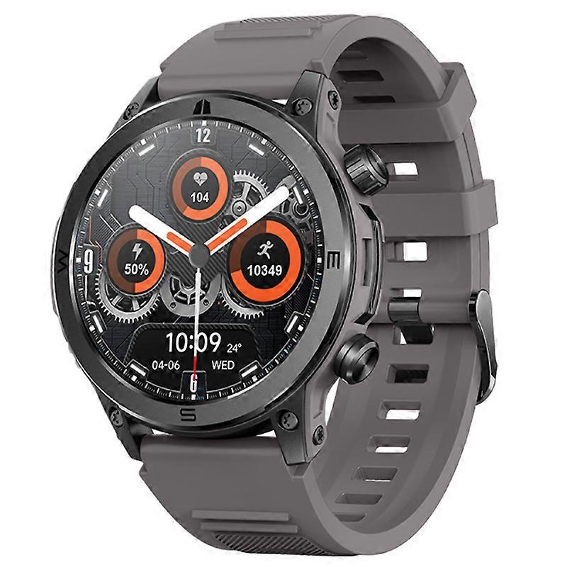 Smartwatch with Bluetooth Calling, Heart Rate, Blood Oxygen, Blood Pressure, Health Monitoring, and Multiple Outdoor Sports Modes(Grey)