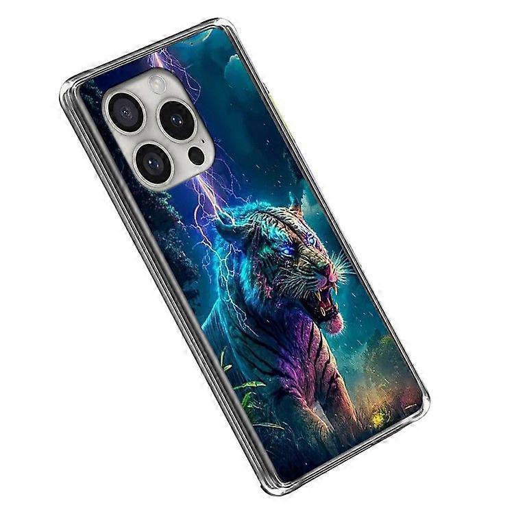 For iPhone 16 Pro Max Case IMD Pattern Printed Shockproof TPU Phone Cover