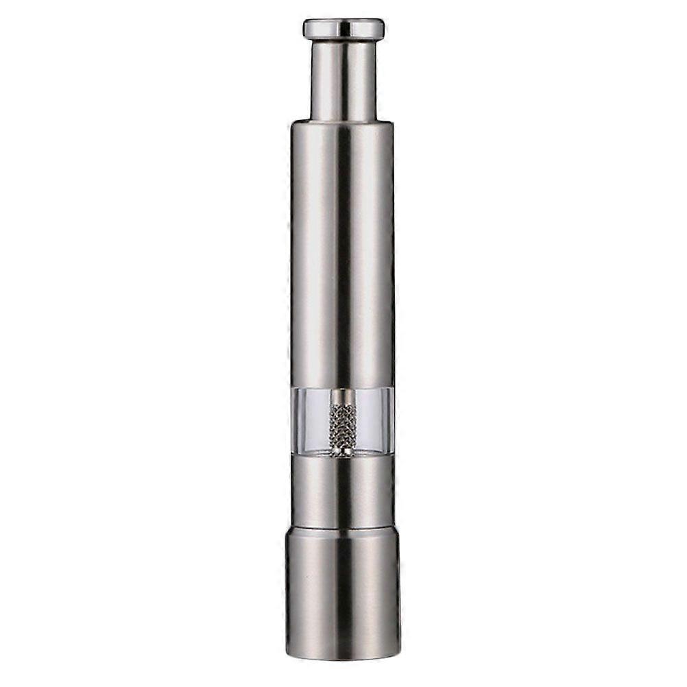 1Pc Pepper Grinder Handheld Manual Pepper Mill Cumin Pepper Grinder (Silver)