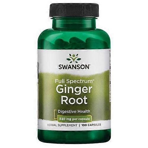 Swanson Vitamins Full Spectrum Ginger Root,540 Mg,100 Caps